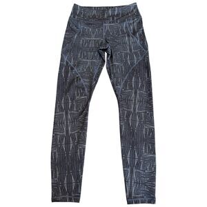PATAGONIA Women's Centered Tights Blue Gray‎ Geometric Yoga Pants Hiking Size S